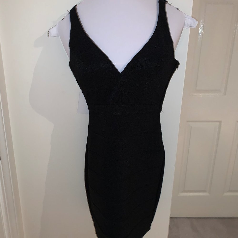 Black Bodycon with Mesh Back